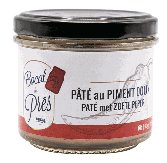 Paté de poulet aux piments doux